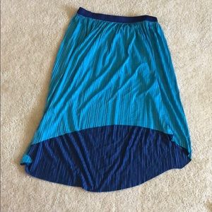 Reversible high-low skirt
